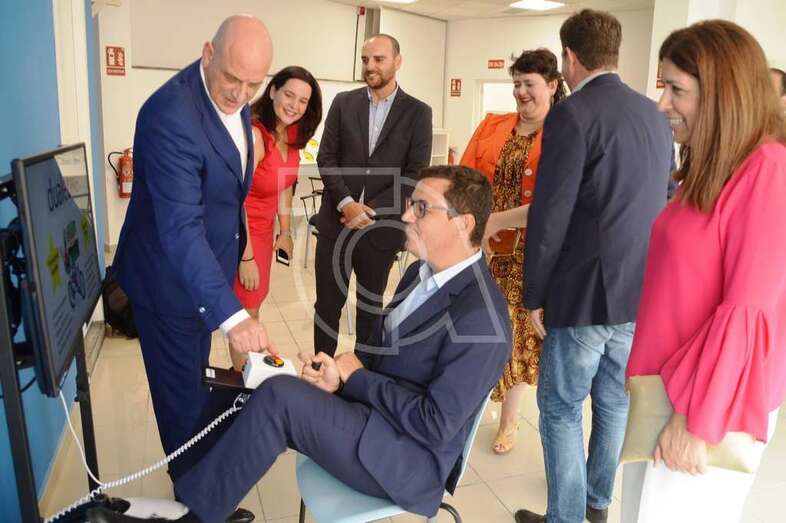 Pablo Rodríguez, vicecpresidente del Gobierno regional, realizó con éxito una prueba de psicomotricidad (Foto TA)